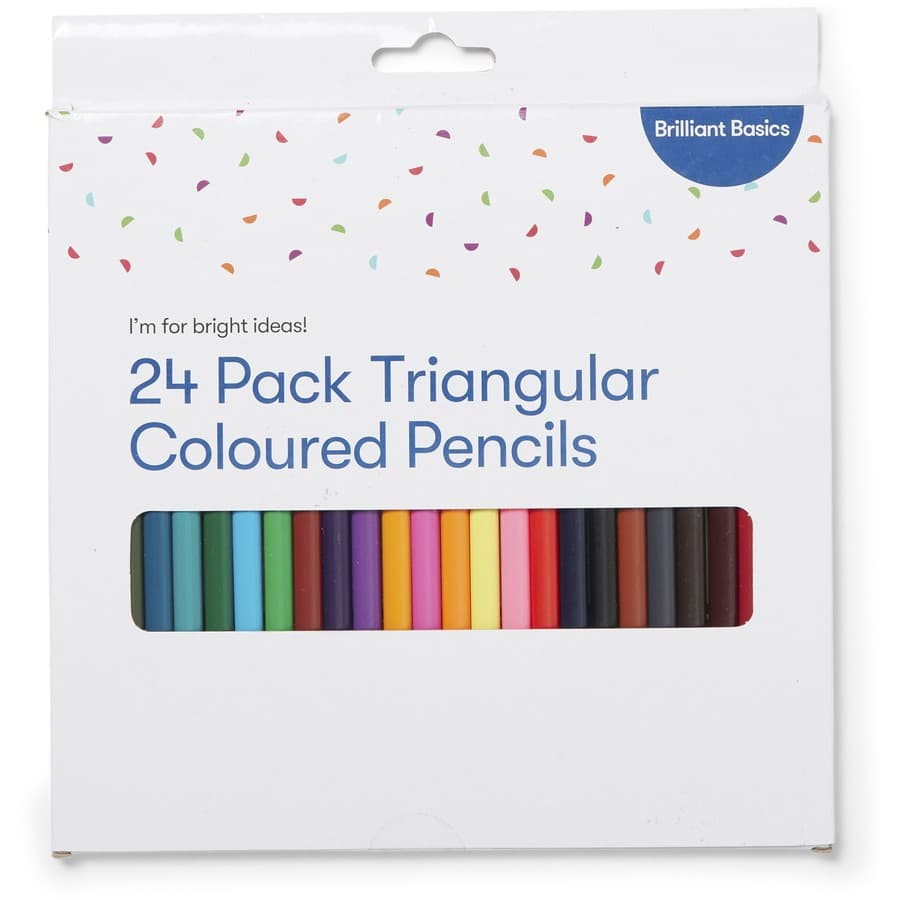Brilliant Basics Triangular Coloured Pencils
