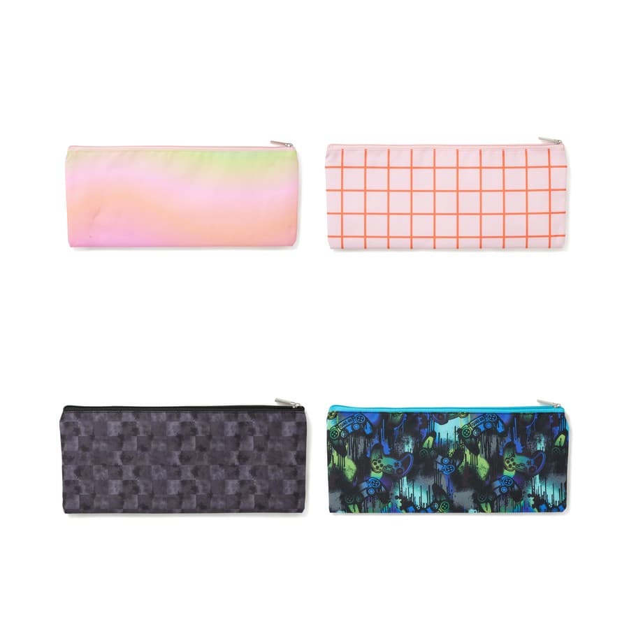 Brilliant Basics Single Zip Printed Pencil Case - Assorted*